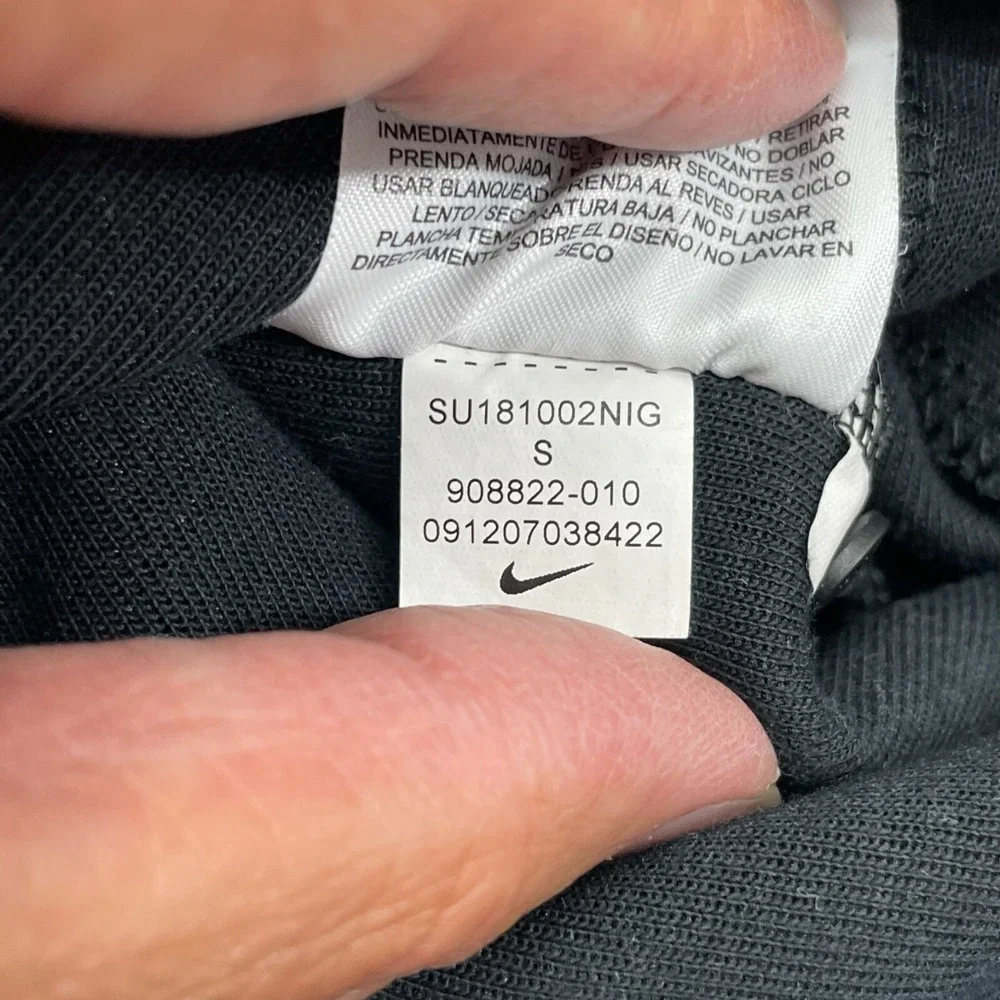 Nike Tech Fleece Hoodie Womens Small Black Hoodie Tail Cape Full Zip 908822-010